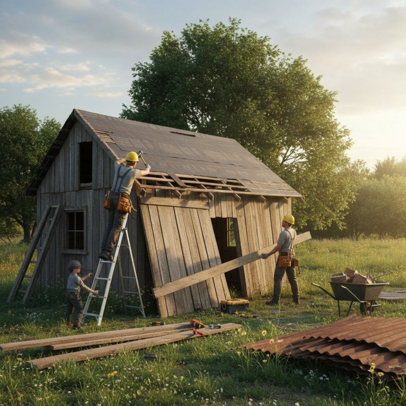 Wood Shed Repair in Conroe, TX